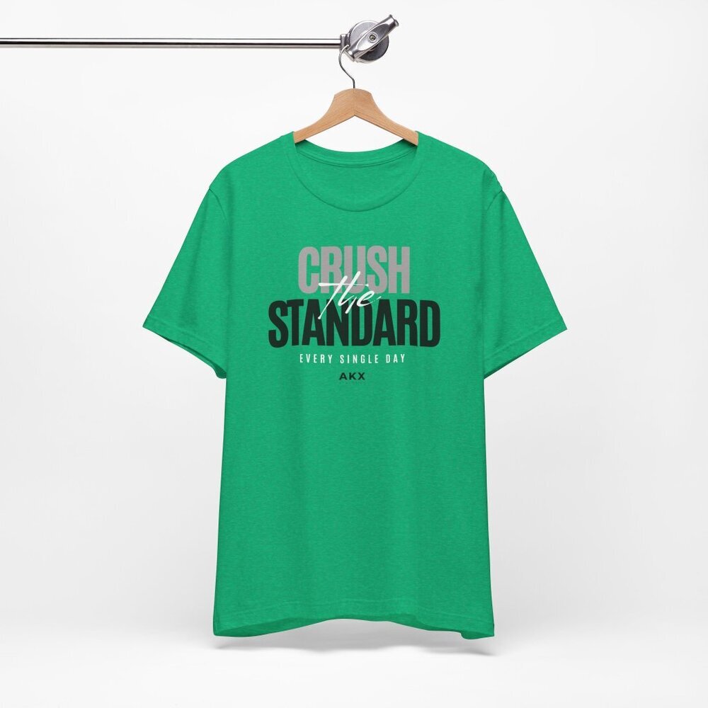 Crush The Standard: Kelly Green T-Shirt, Workout Top, Activewear